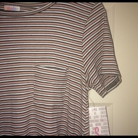 LuLaRoe Carly Small Ribbed Multi Stripe NWT - Picture 1 of 7